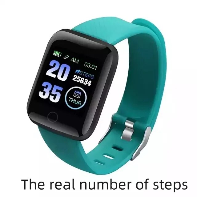 116plu Real Stepcount Smart Watch Multi Function Step Connected Smart Watch For Men And Women Suitable For And Android