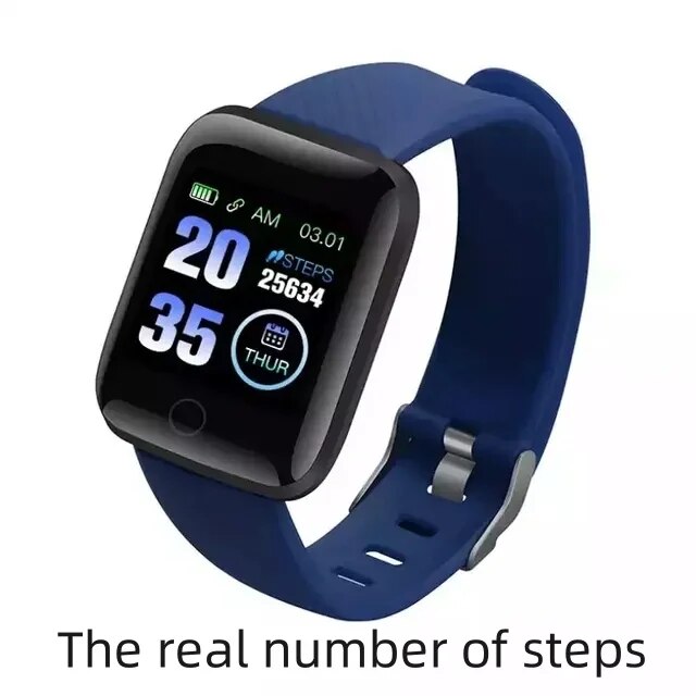 116plu Real Stepcount Smart Watch Multi Function Step Connected Smart Watch For Men And Women Suitable For And Android